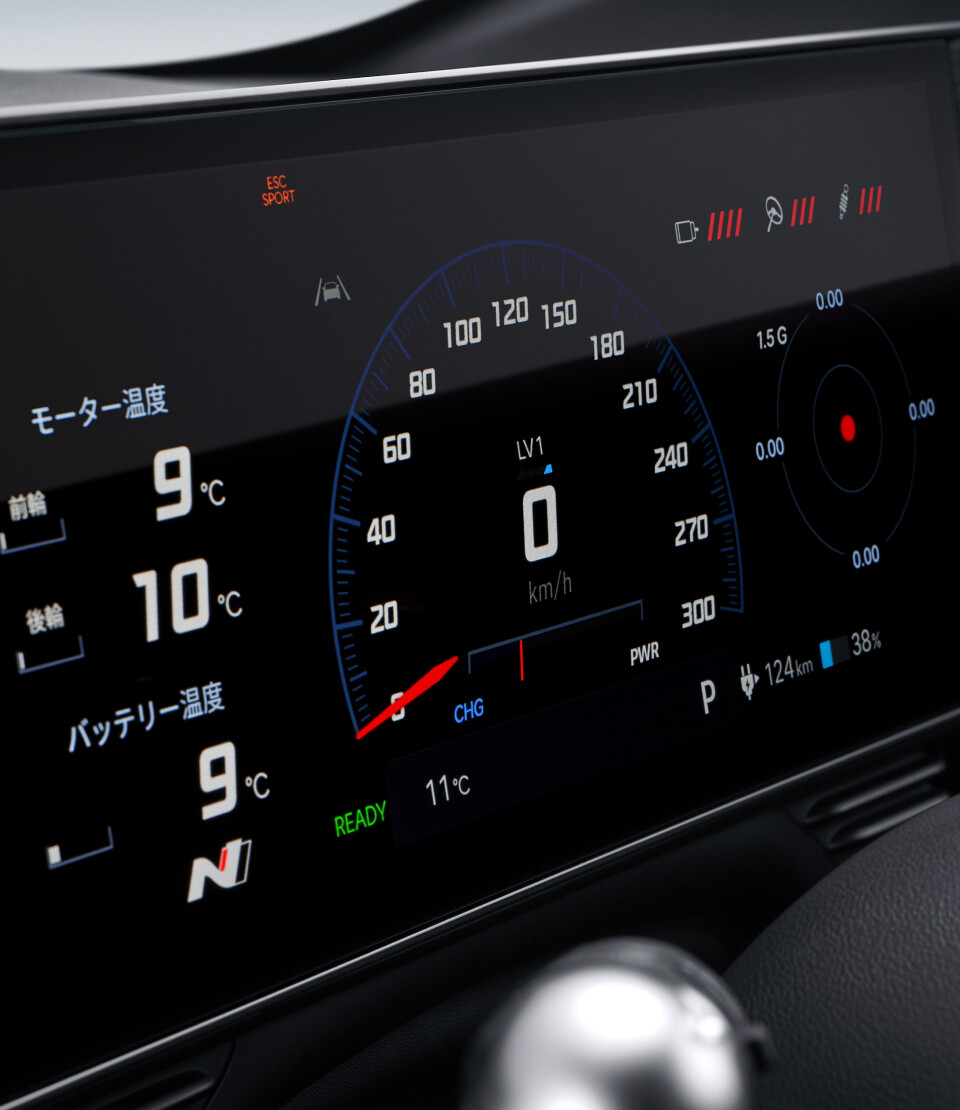 IONIQ 5 N - クラスター（ 12.3インチ フルサイズ カラー LCD ）
