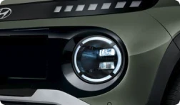INSTER(インスター) Voyage & Lounge 主な標準装備 - フルLEDヘッドランプ - HyundaiMobility Japan (ヒョンデ ジャパン)