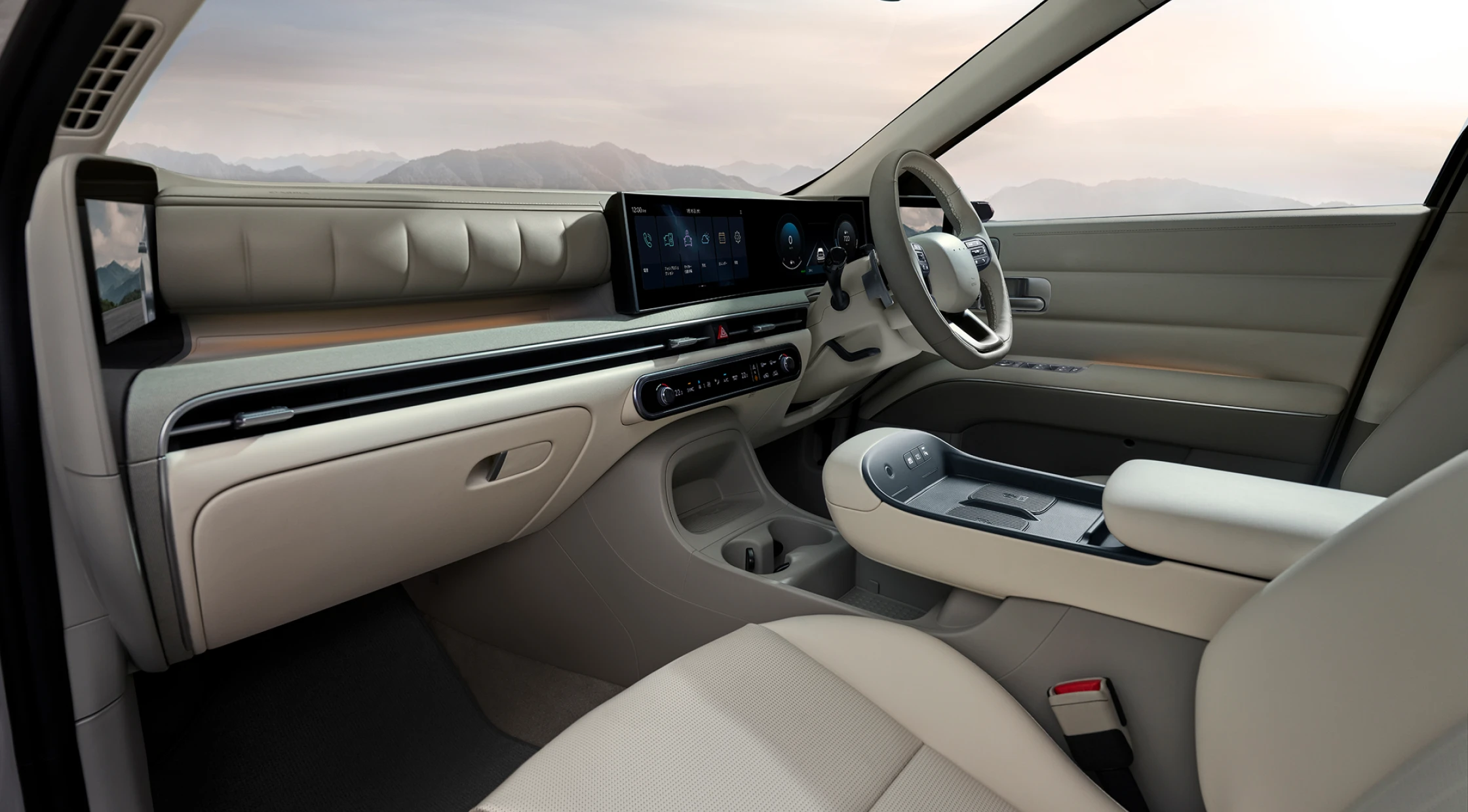 モダンなデザインのThe all-new NEXO車内 - Hyundai Mobility Japan (ヒョンデ ジャパン)