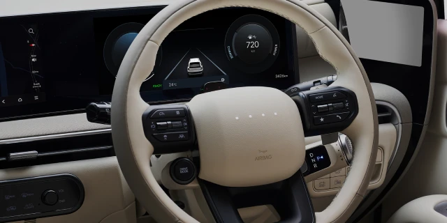 インタラクティプピクセルライト[ステアリングパッド部LED] - Hyundai Mobility Japan (ヒョンデ ジャパン)