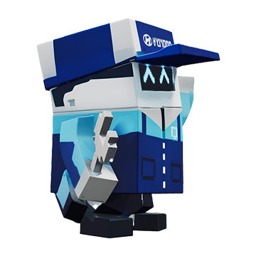 ピクセルモチーフのヒョンデキャラクター右側面- Hyundai Mobility Japan (ヒョンデ ジャパン)