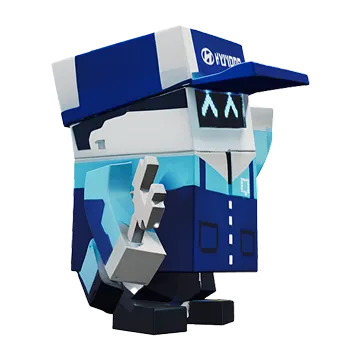 ピクセルモチーフのヒョンデキャラクター右側面- Hyundai Mobility Japan (ヒョンデ ジャパン)