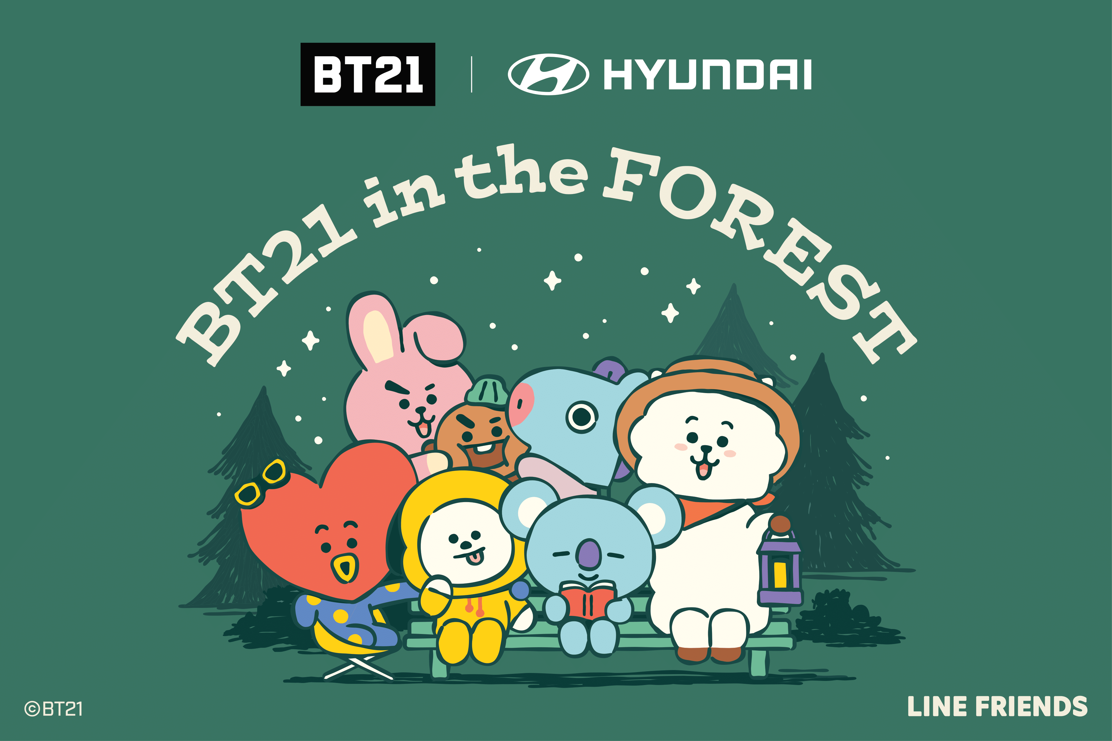 BT21 in the FOREST展示