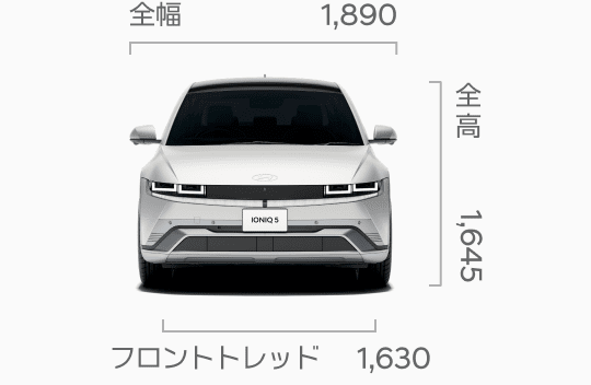 The new IONIQ 5 (アイオニック５)エクステリア 正面 - Hyundai Mobility Japan (ヒョンデ ジャパン) 