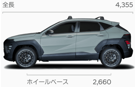 KONA Mauna Loa (コナマウナロア）エクステリア 側面 - Hyundai Mobility Japan (ヒョンデ ジャパン) 