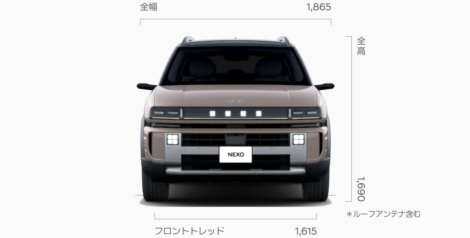 The all-new NEXOエクステリアフロント- Hyundai Mobility Japan (ヒョンデ ジャパン)