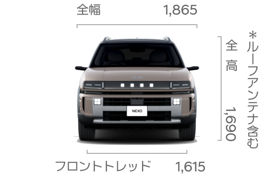 The all-new NEXOエクステリアフロント- Hyundai Mobility Japan (ヒョンデ ジャパン)